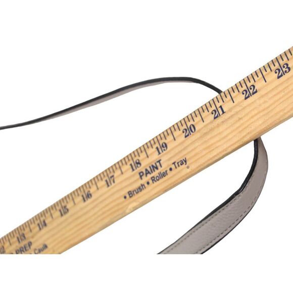 Tignanello STITCHED BEIGE GENUINE LEATHER FLAP CHAIN X-BODY SHOULDER BAG HANDBAG - Picture 15 of 15